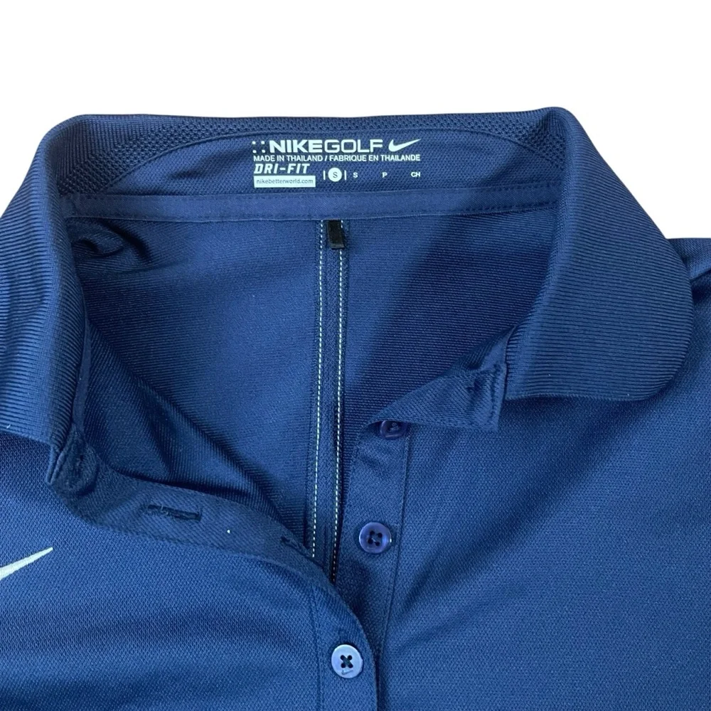 Nike Golf Dri-FIT Women’s Blue Polo‎ Shirt Small National MI Embroidered Logo